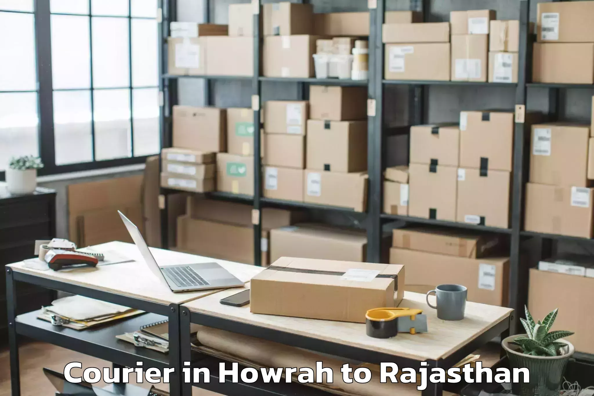 Professional Howrah to Todabhim Courier